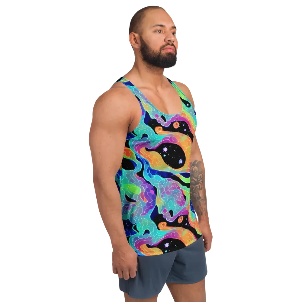 Rainbow Void on Men's Tank Top — Right Front
