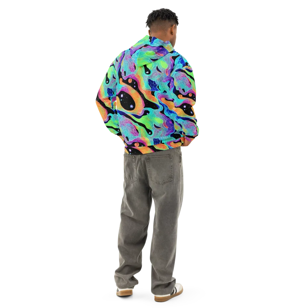 Rainbow Void on Cotton Hoodie — Back