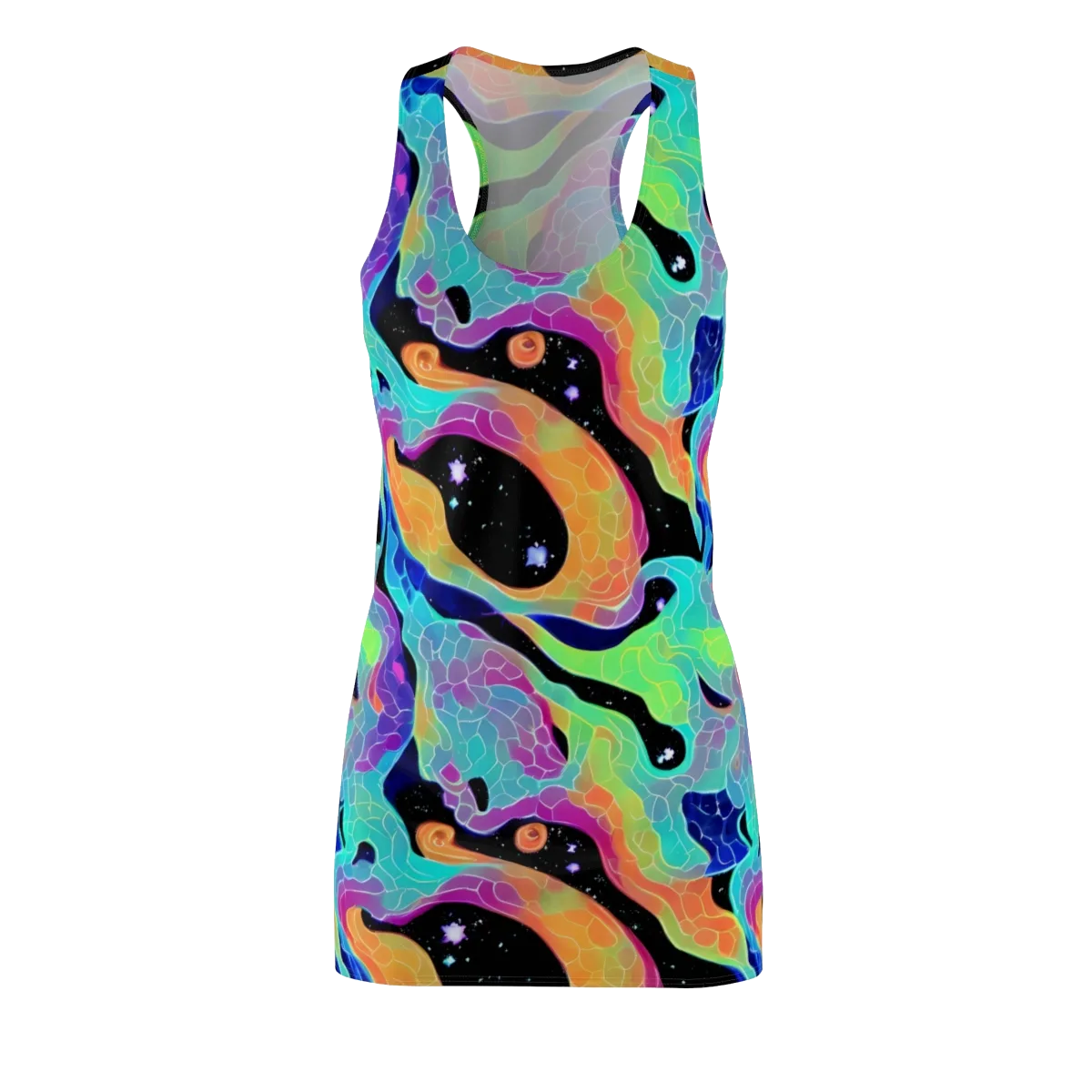 Rainbow Void on Racerback Dress — Front