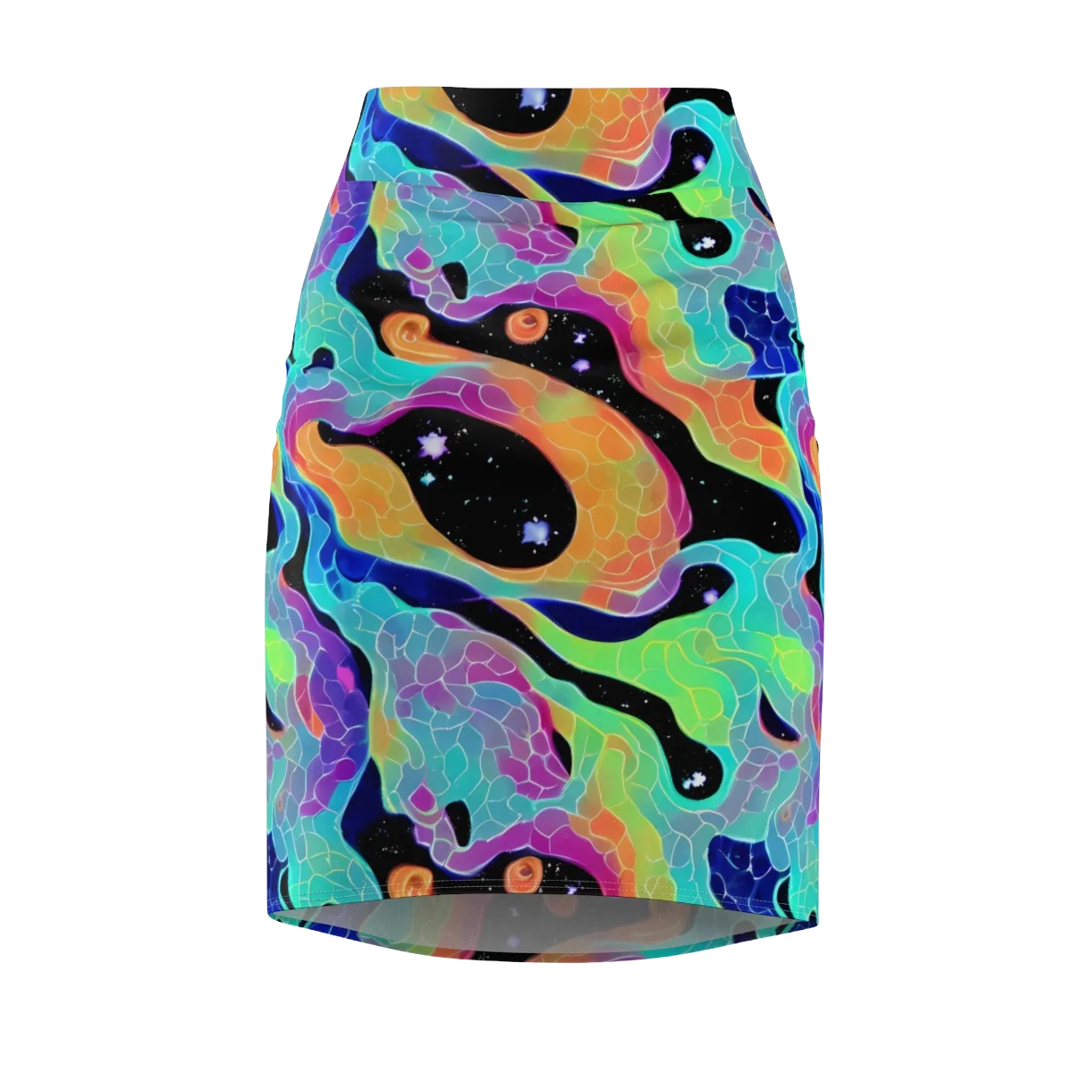 Rainbow Void on Pencil Skirt — Front