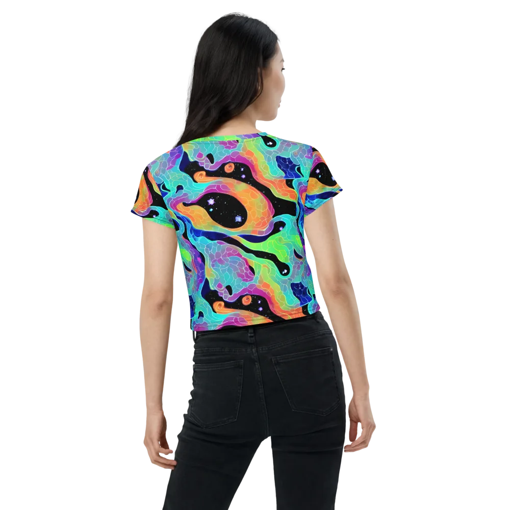 Rainbow Void on Crop Tee — Back