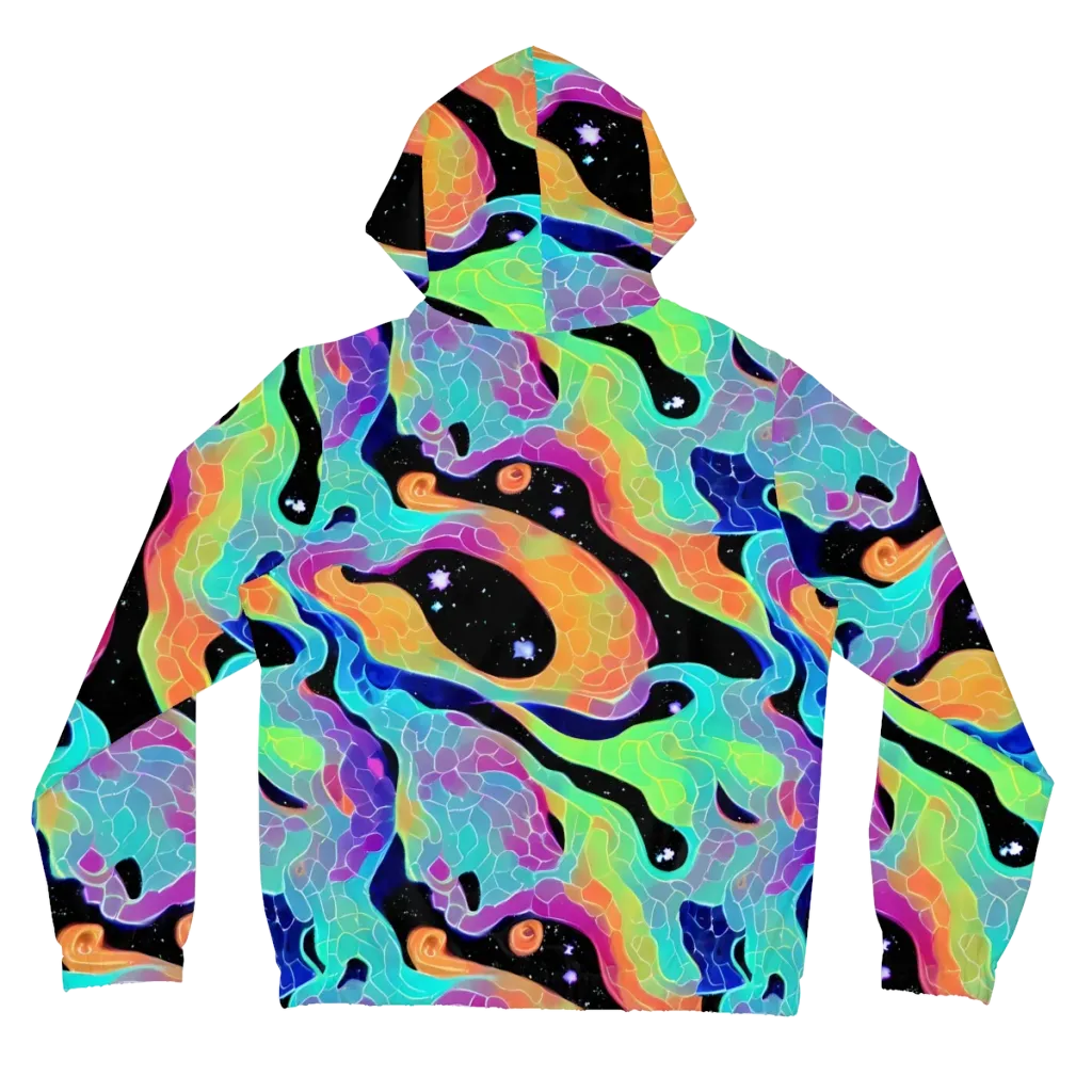 Rainbow Void on Women's Full-Zip Hoodie — Back