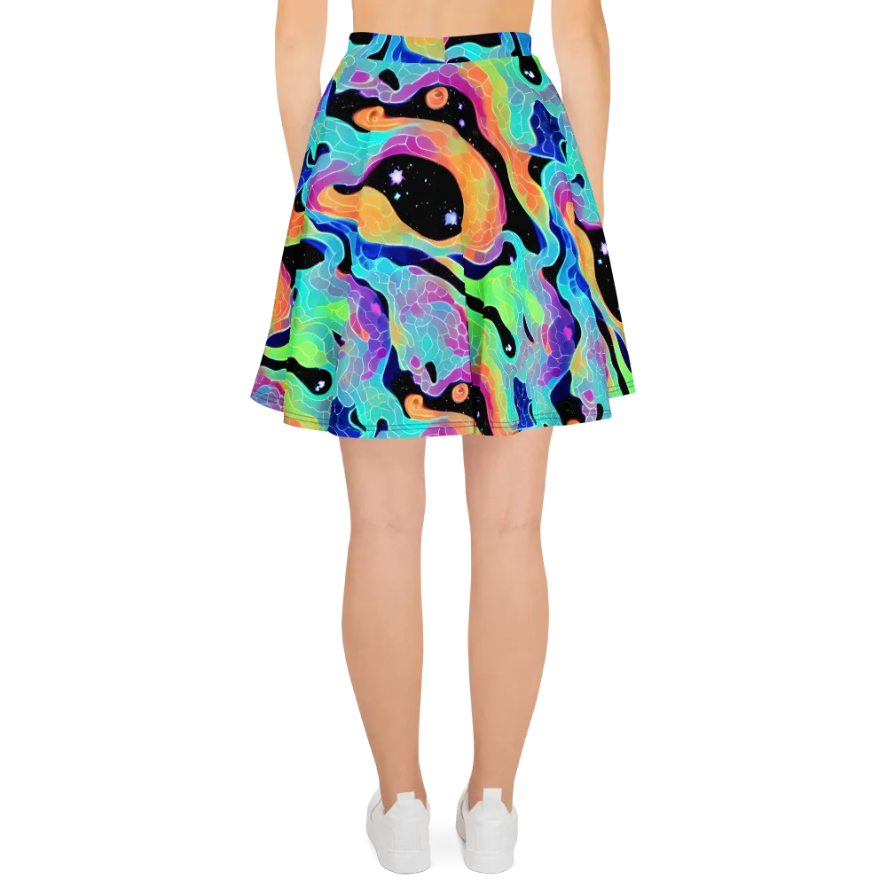 Rainbow Void on Skater Skirt — Back