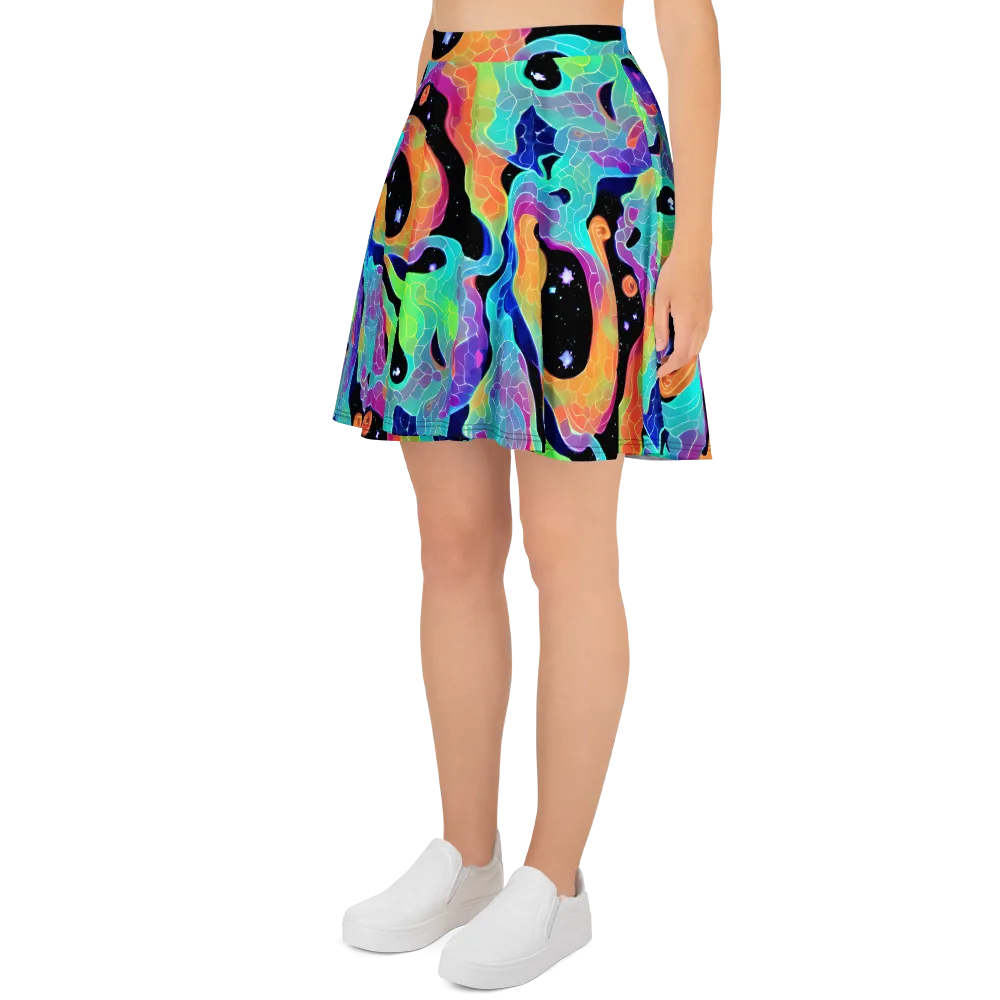 Rainbow Void on Skater Skirt — Left