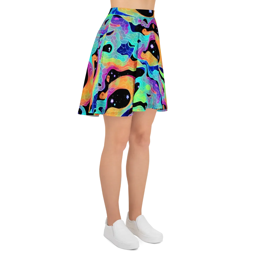 Rainbow Void on Skater Skirt — Right