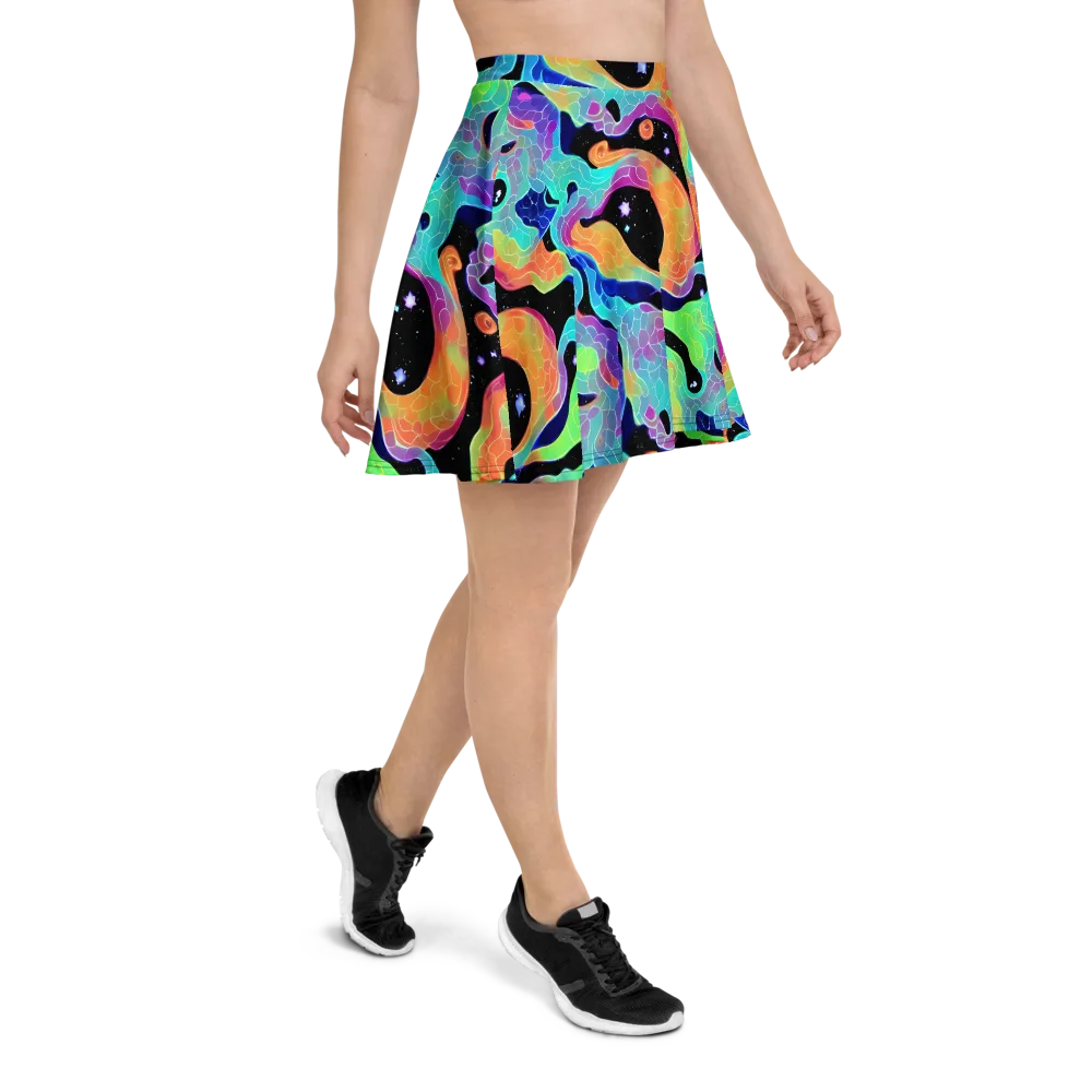 Rainbow Void on Skater Skirt — Right