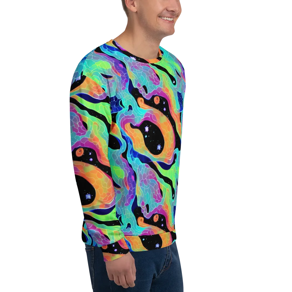 Rainbow Void on Sweatshirt — Right Front