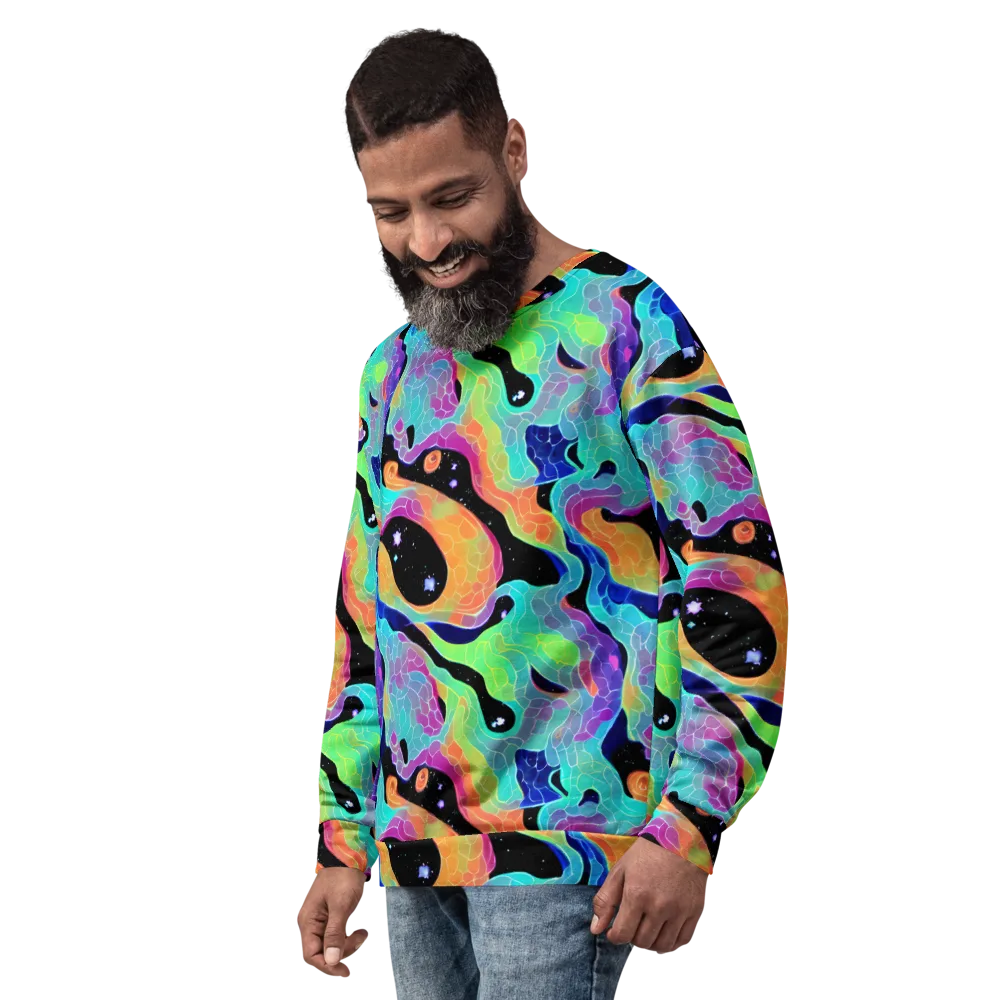 Rainbow Void on Sweatshirt — Left Front