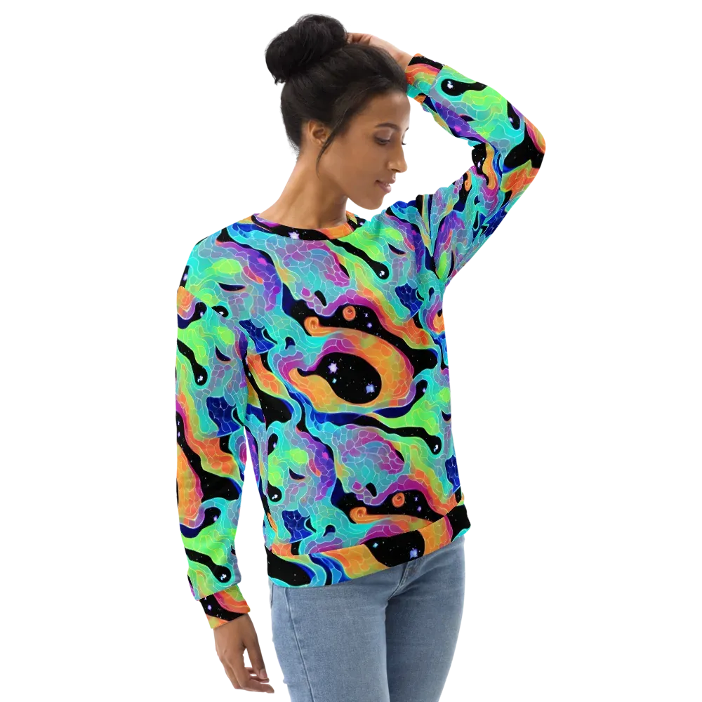 Rainbow Void on Sweatshirt — Right Front