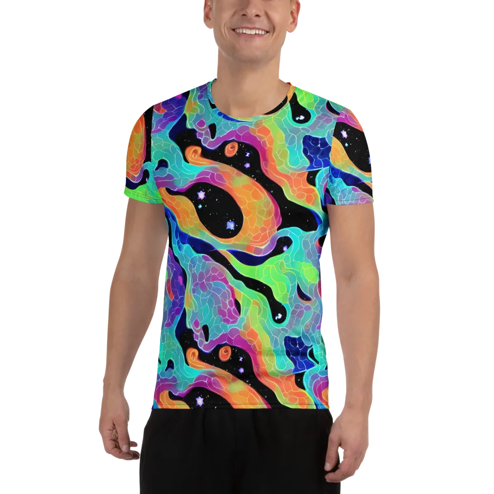 Rainbow Void on Men's Athletic T-Shirt — Front