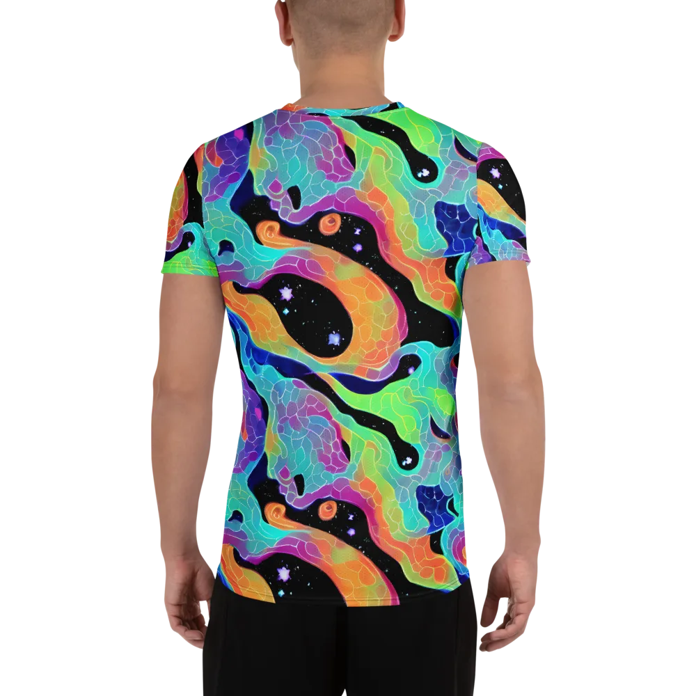 Rainbow Void on Men's Athletic T-Shirt — Back