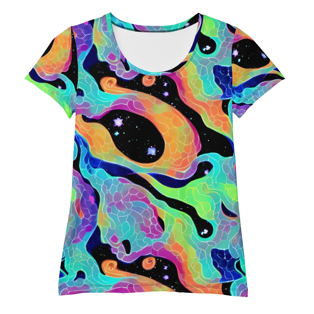 Rainbow Void on Women's Athletic T-Shirt — Front