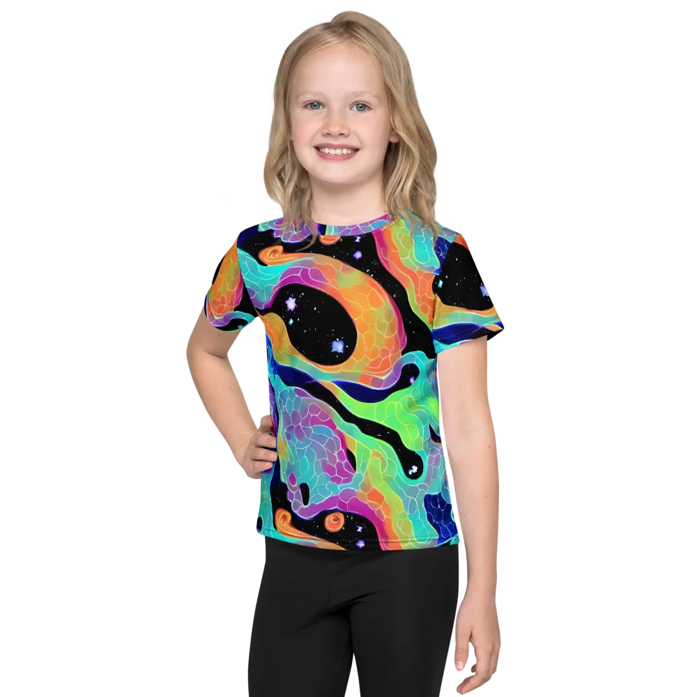 Rainbow Void on Kids Crew Neck T-Shirt — Front