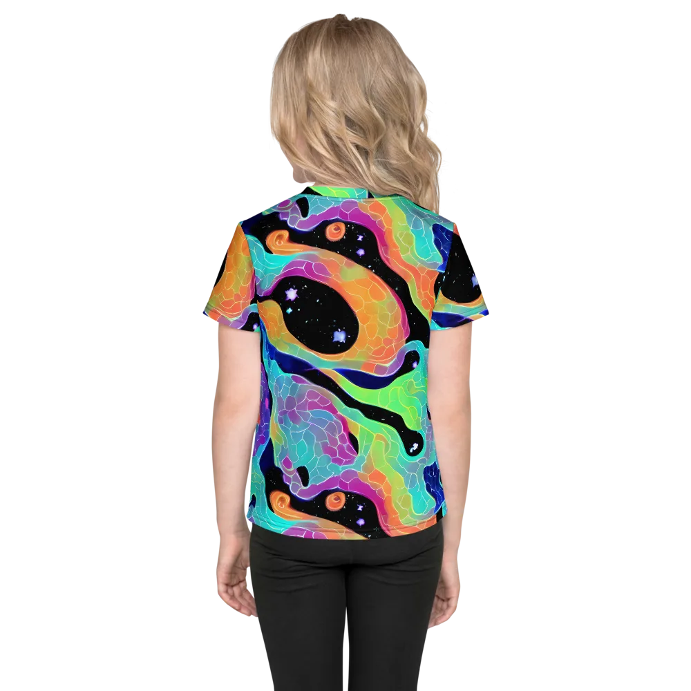Rainbow Void on Kids Crew Neck T-Shirt — Back