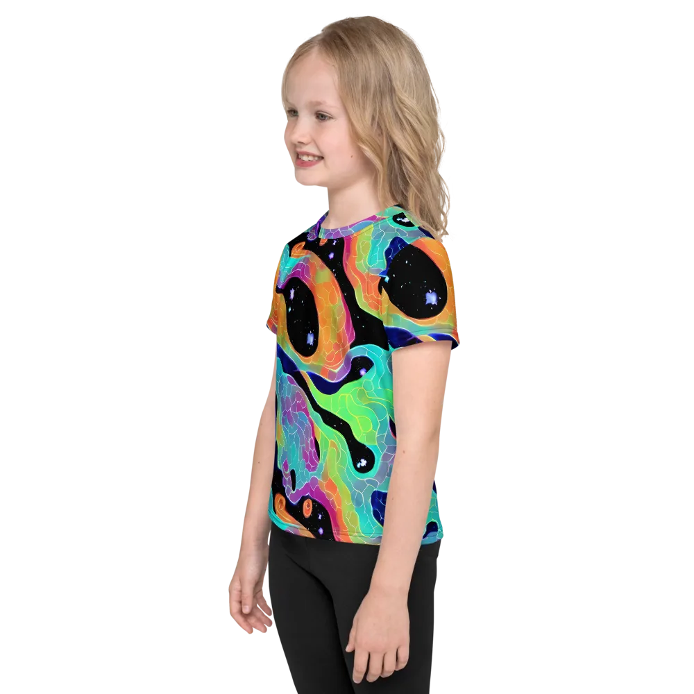 Rainbow Void on Kids Crew Neck T-Shirt — Left