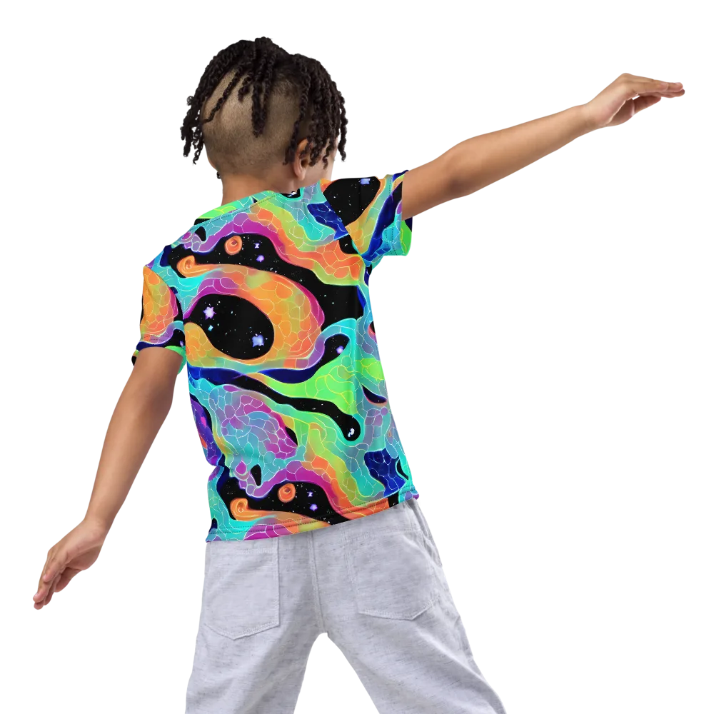 Rainbow Void on Kids Crew Neck T-Shirt — Back