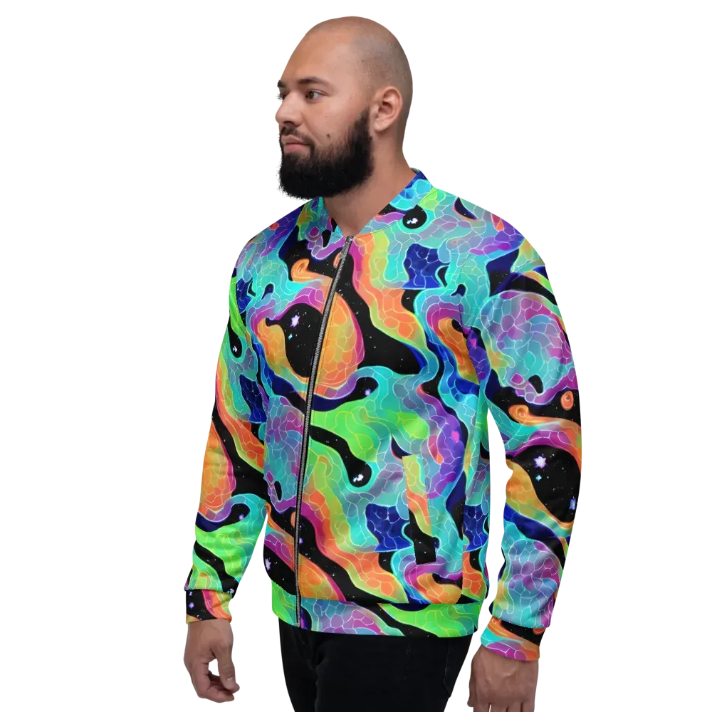Rainbow Void on Bomber Jacket — Left