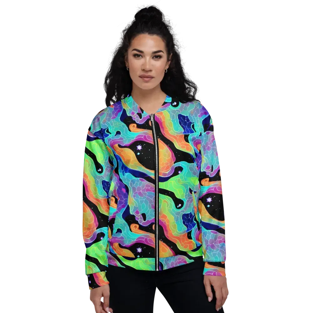 Rainbow Void on Bomber Jacket — Front