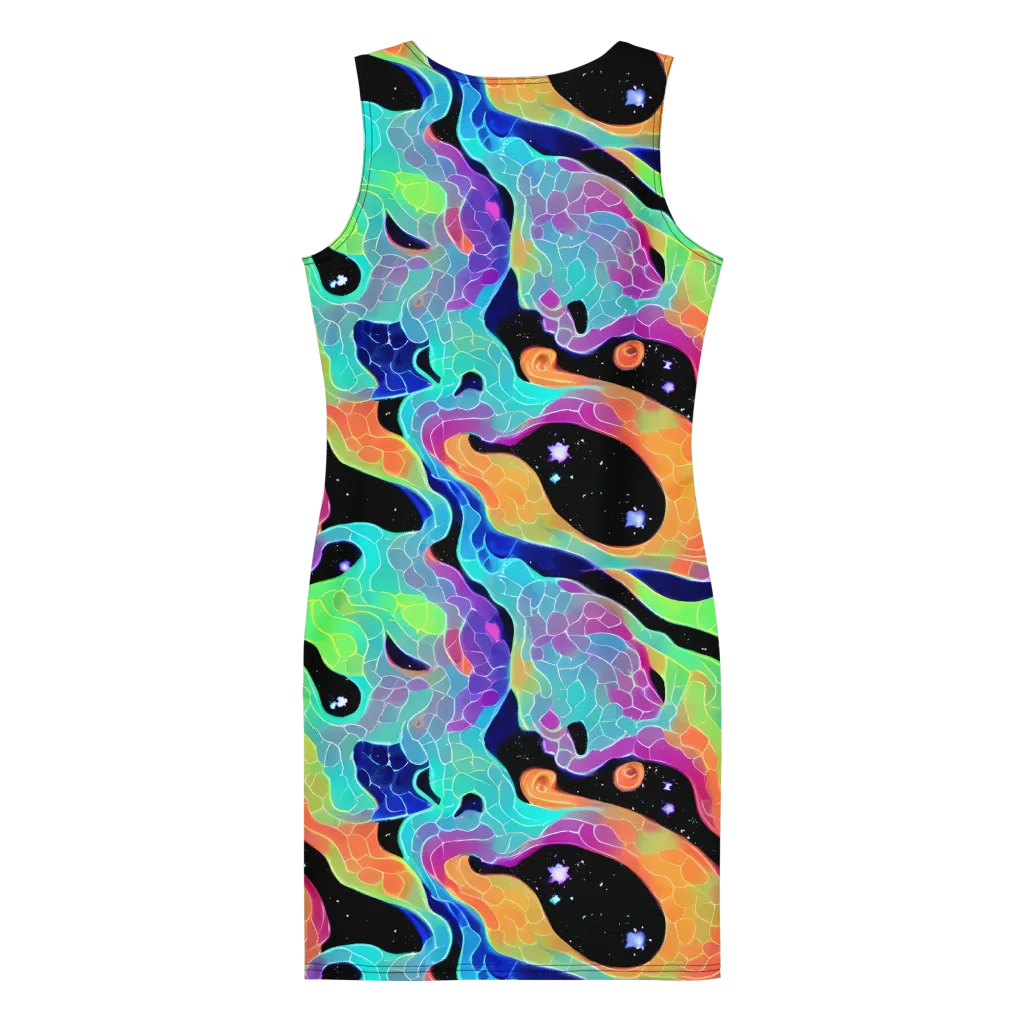Rainbow Void on Bodycon Dress — Back