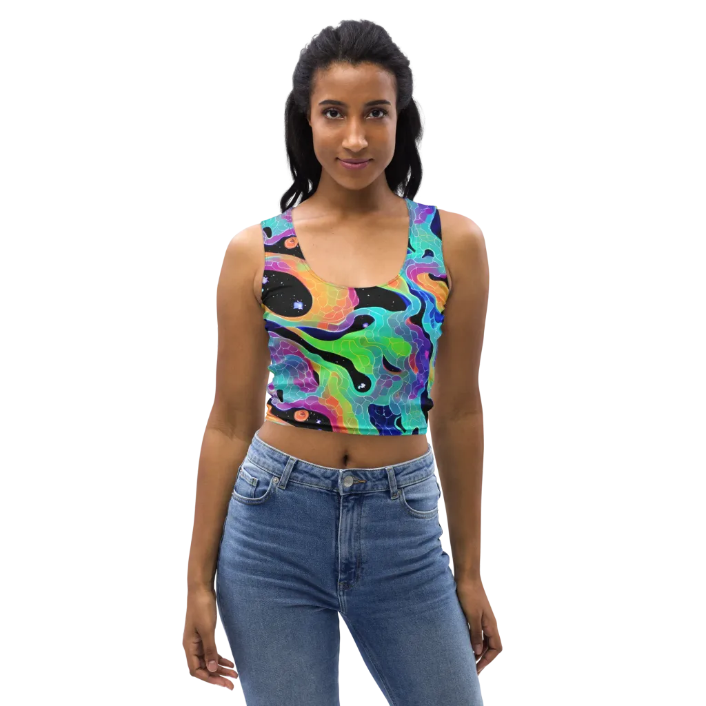 Rainbow Void on Crop Top — Front