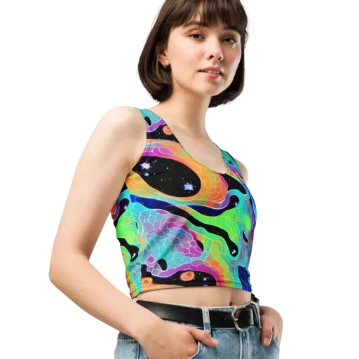 Rainbow Void on a Crop Top