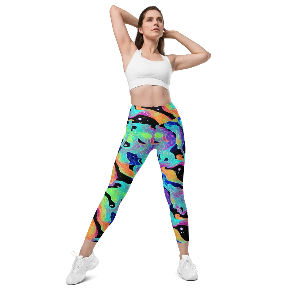 Rainbow Void on Leggings with Pockets — Front
