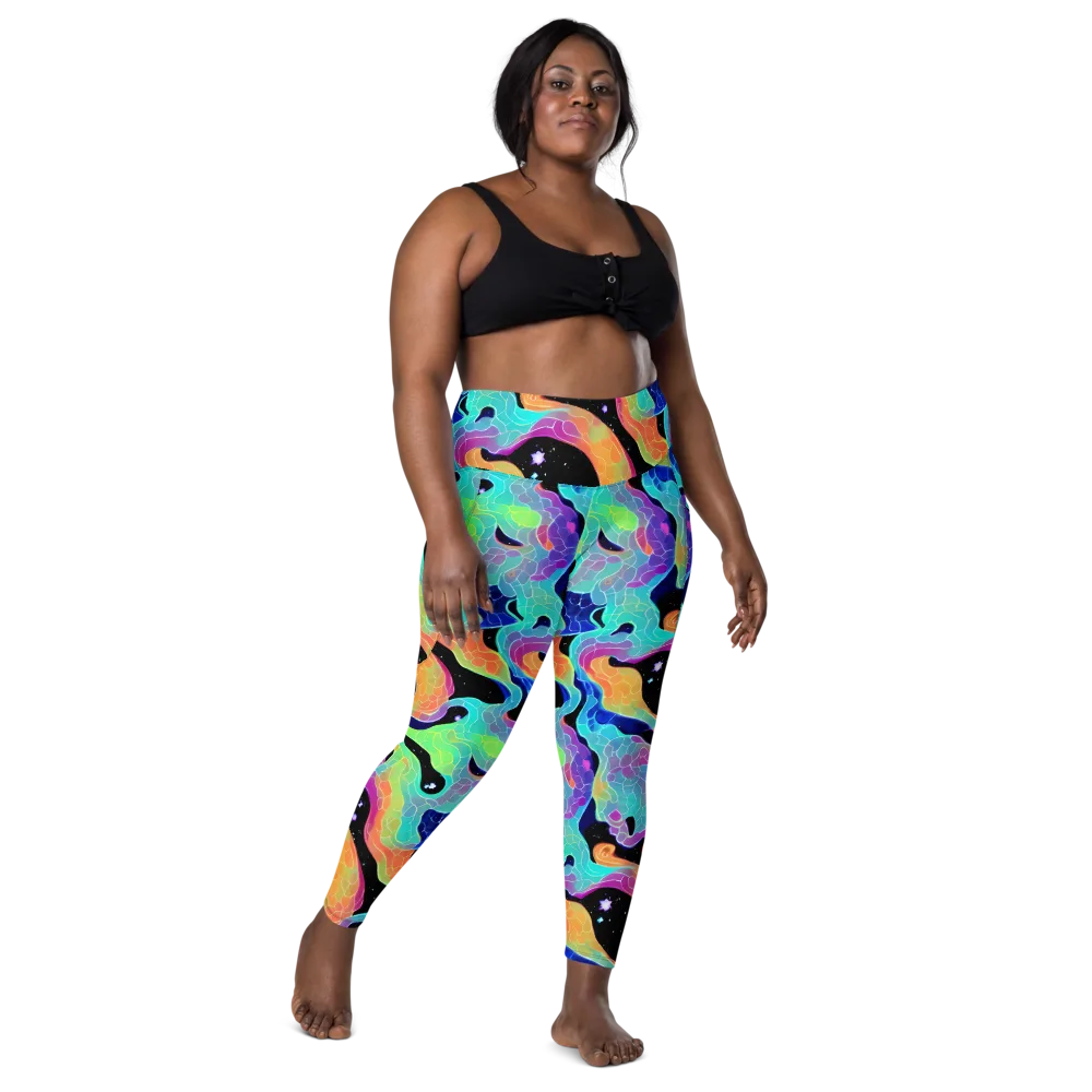 Rainbow Void on Leggings with Pockets — Front