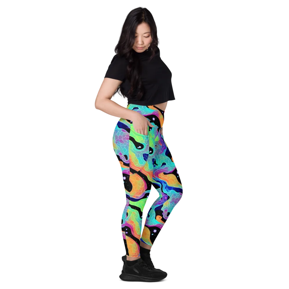 Rainbow Void on Leggings with Pockets — Right