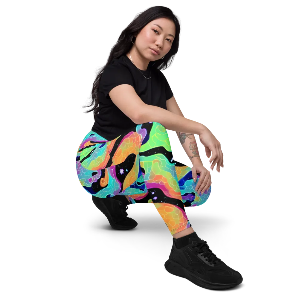 Rainbow Void on Leggings with Pockets — Right Front