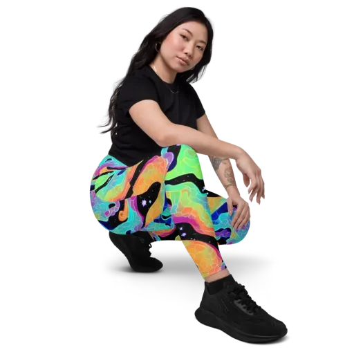 Rainbow Void on a Leggings with Pockets