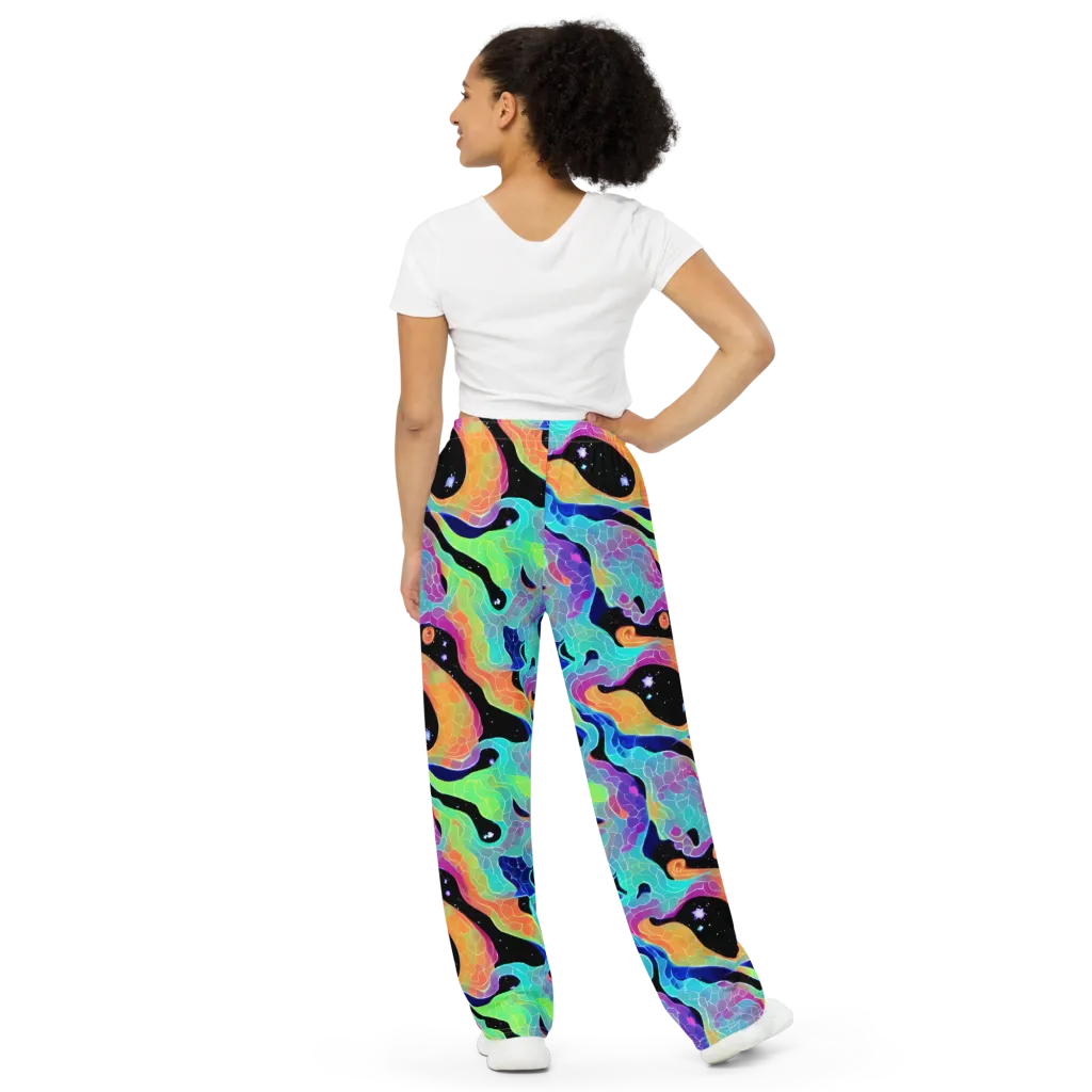 Rainbow Void on Wide-Leg Pants — Back