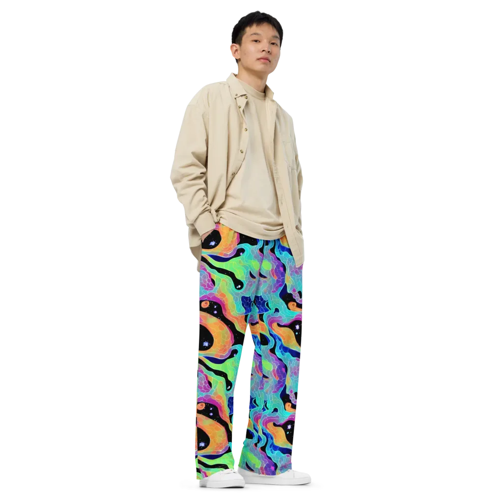 Rainbow Void on Wide-Leg Pants — Right Front