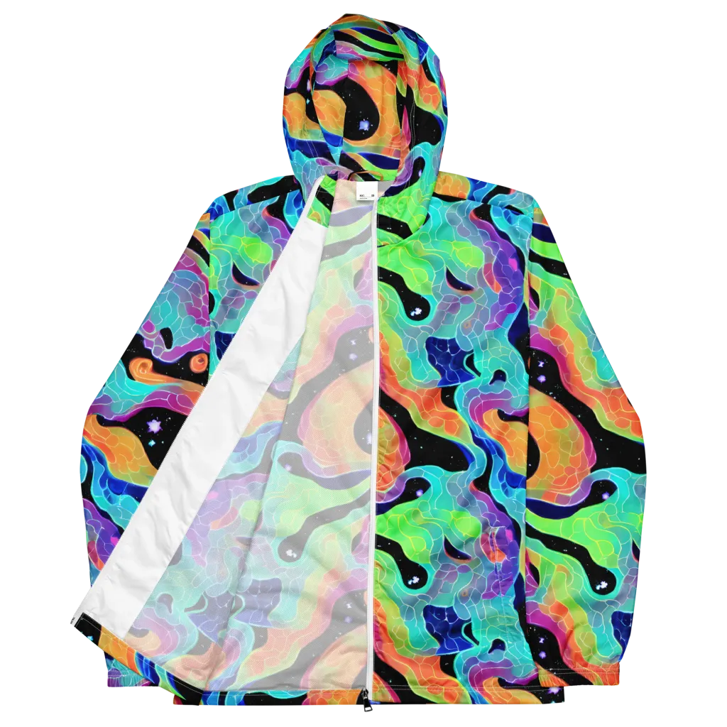 Rainbow Void on Men's Windbreaker — Front