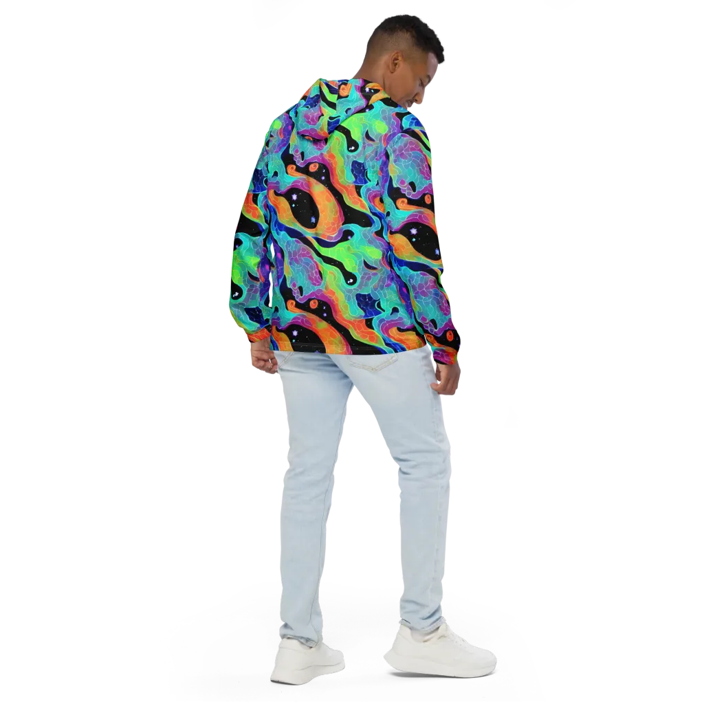 Rainbow Void on Men's Windbreaker — Back
