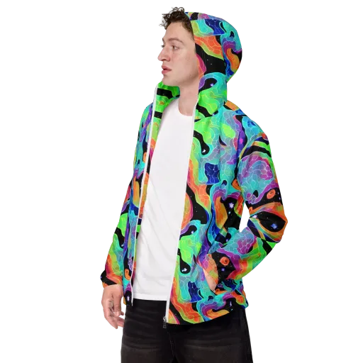 Rainbow Void on a Men's Windbreaker