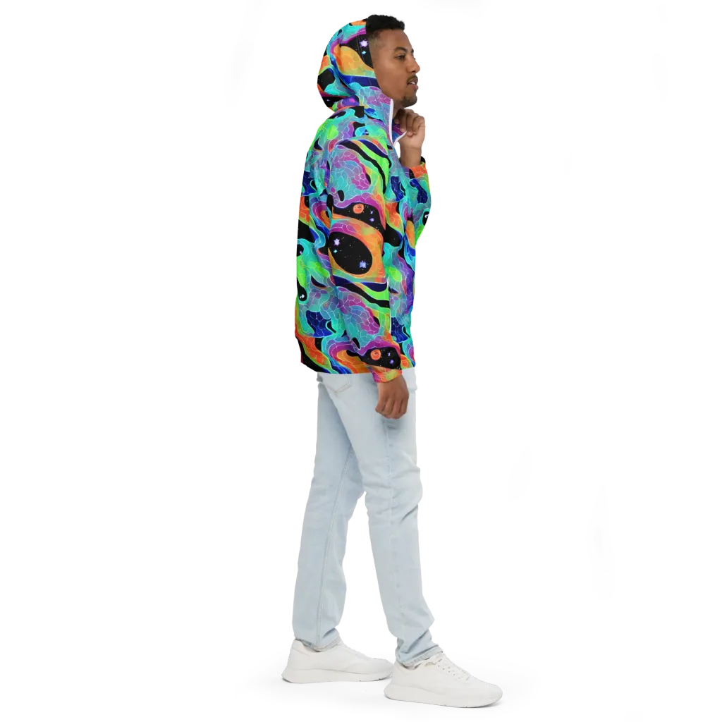 Rainbow Void on Men's Windbreaker — Right