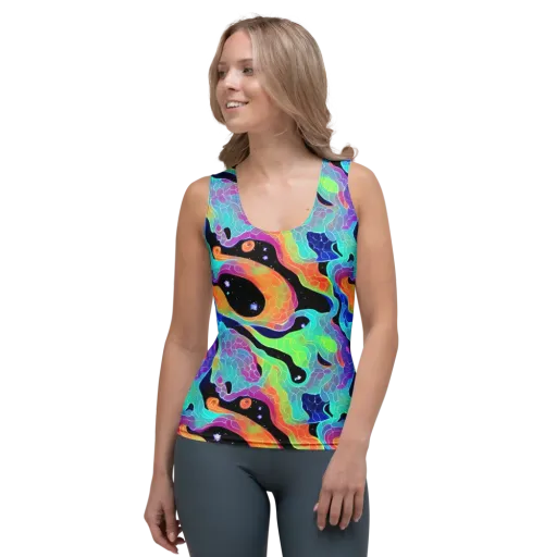 Rainbow Void on a Women's Tank Top
