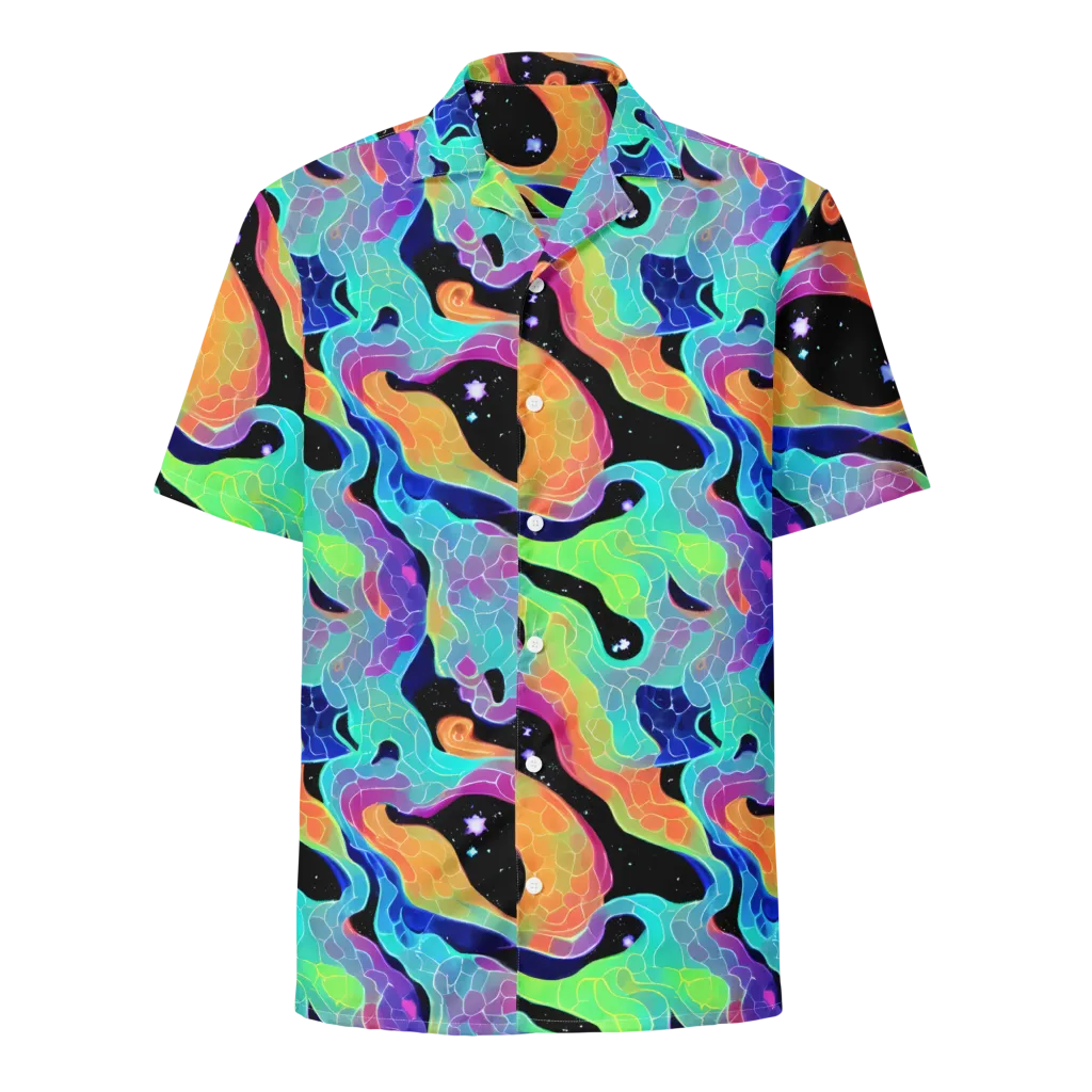 Rainbow Void on Button Shirt — Front
