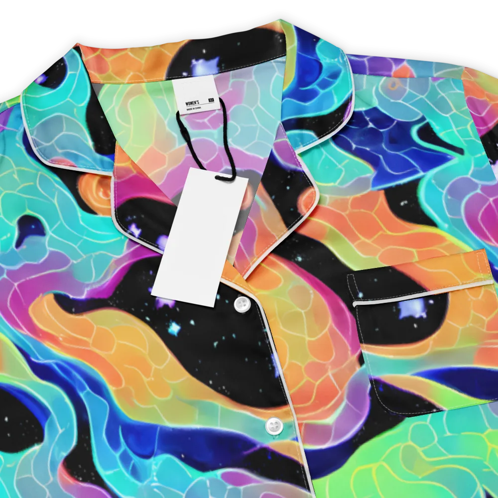 Rainbow Void on Women's Short Sleeve Pajama Top — Product details