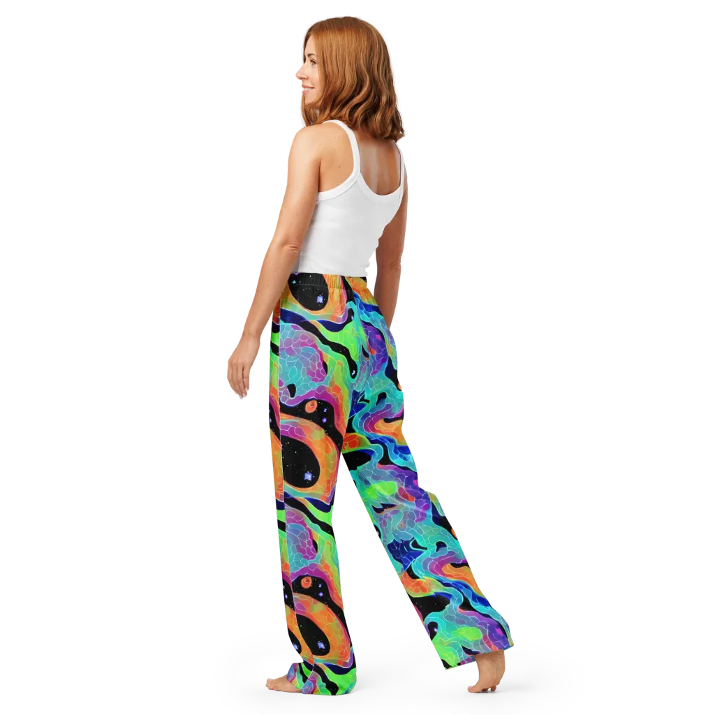 Rainbow Void on Women's Pajama Pants — Back