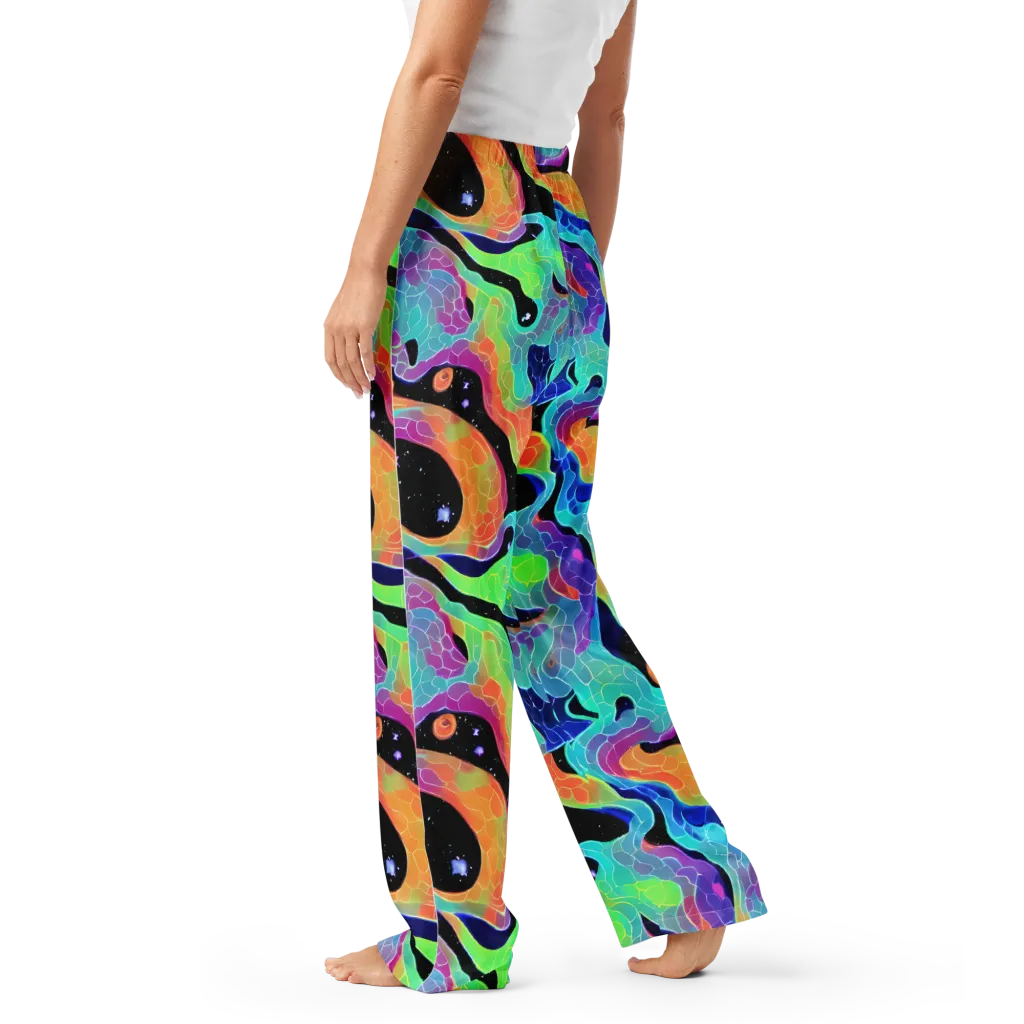 Rainbow Void on Women's Pajama Pants — Left