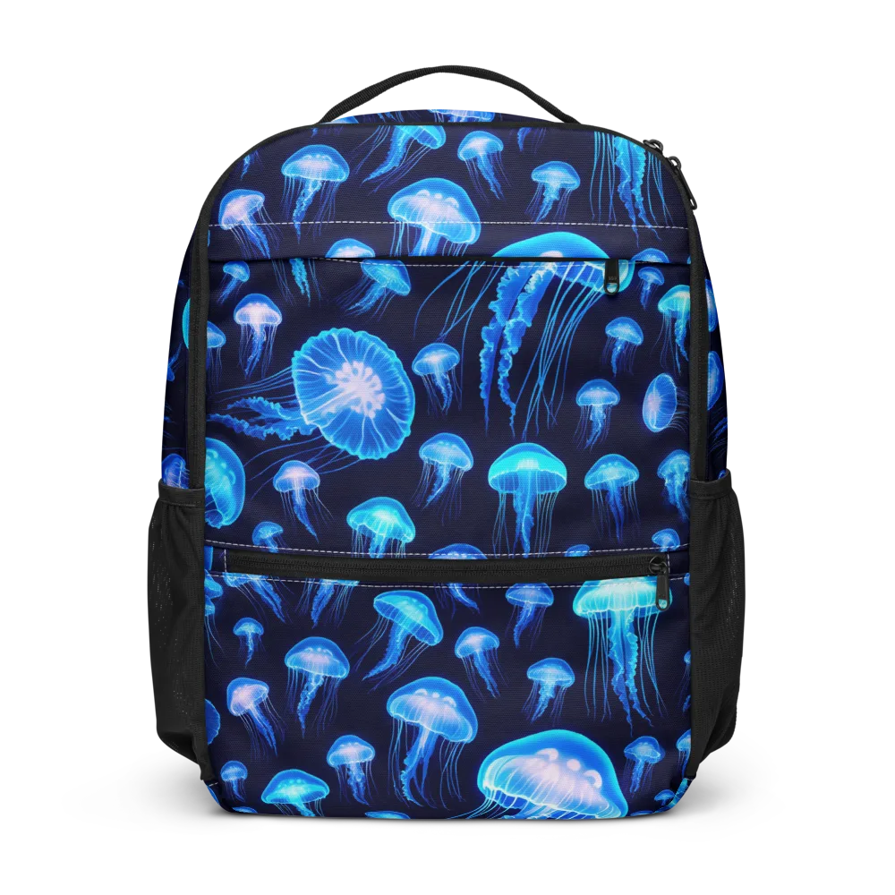 Azure Jellyfall on Utility Backpack — Front