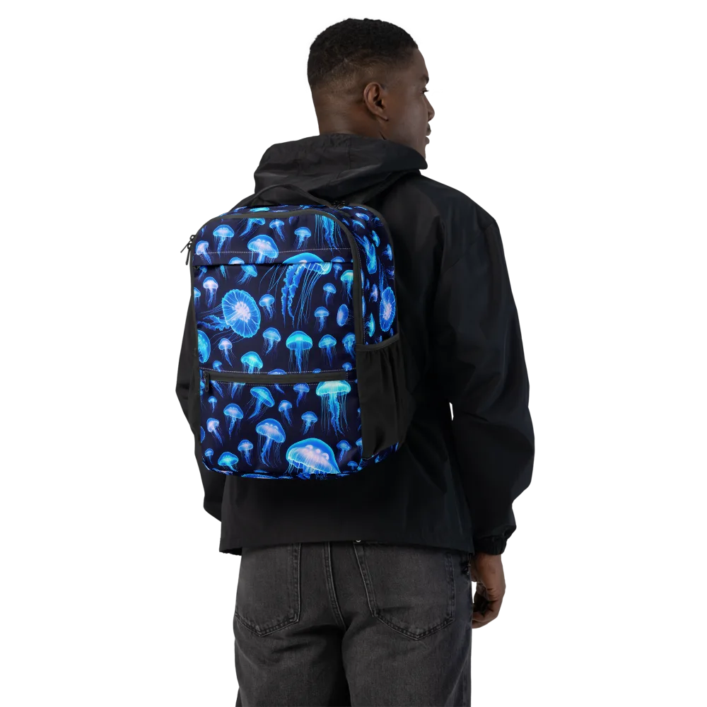 Azure Jellyfall on Utility Backpack — Back