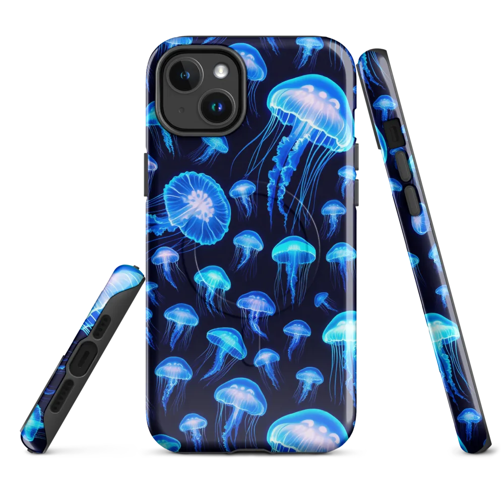 Azure Jellyfall on MagSafe Tough Case for iPhone® — Front