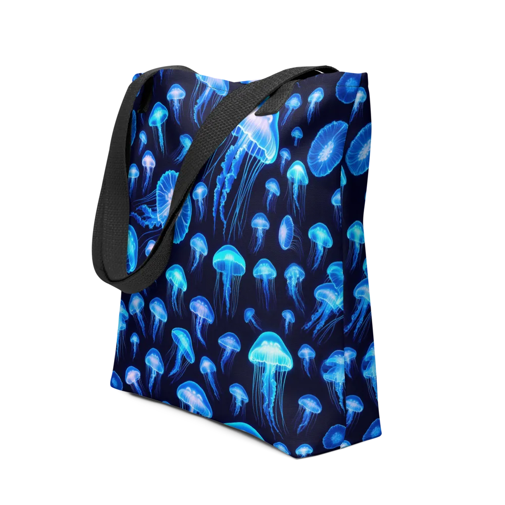 Azure Jellyfall on Tote Bag — Front