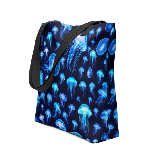 Azure Jellyfall on a Tote Bag