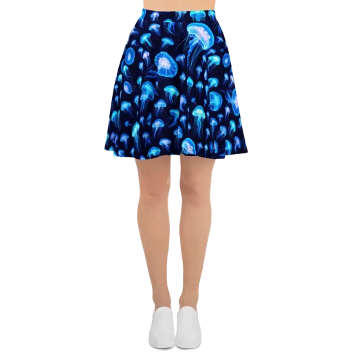 Azure Jellyfall on a Skater Skirt