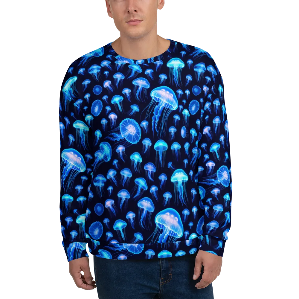 Azure Jellyfall on Sweatshirt — Front
