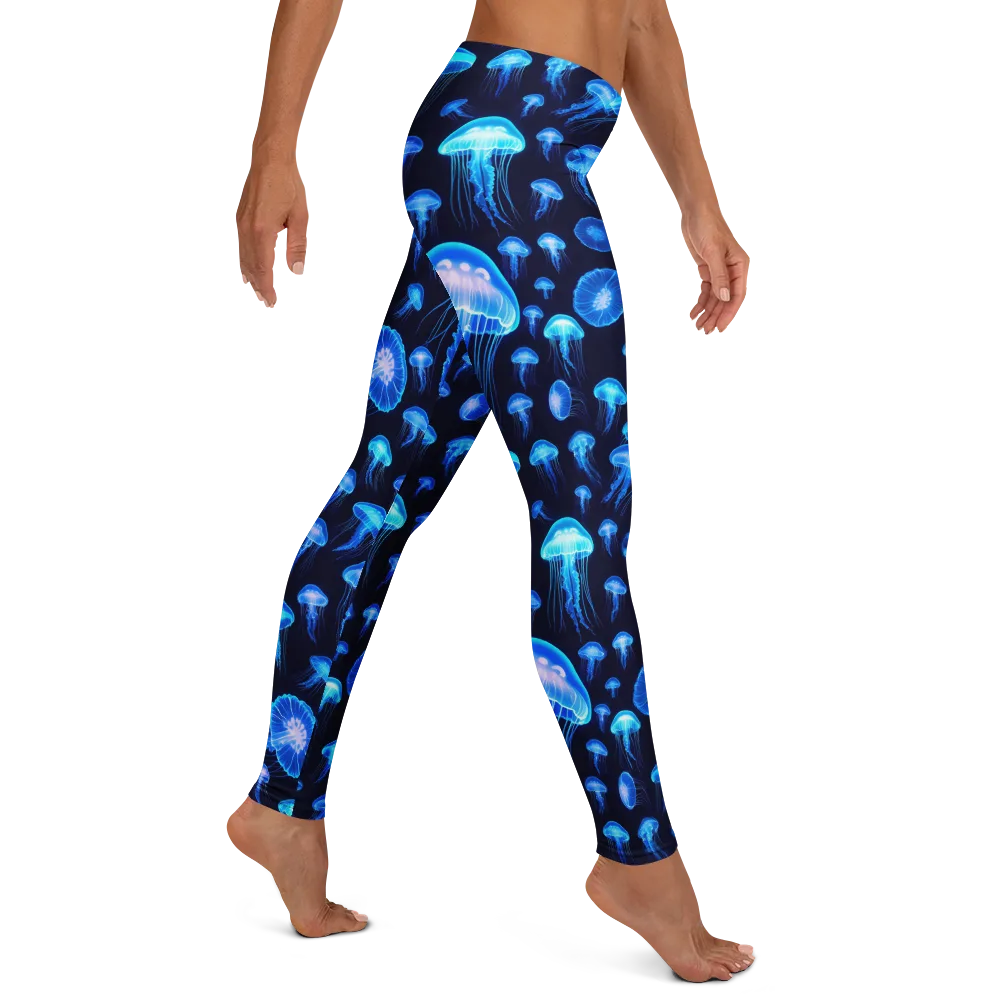 Azure Jellyfall on Leggings — Right