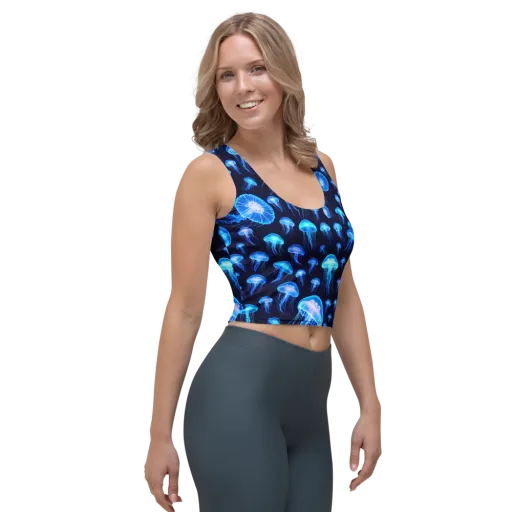 Azure Jellyfall on a Crop Top